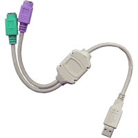 Adaptador USB a teclado y ratn Ps/2 (SPB)