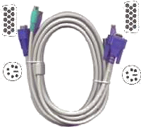 Cable Triple Vga Tec. Rat. Ps2 15 Metros Macho-Macho