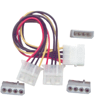 Cable en Y macho a 2 hembra 5,25