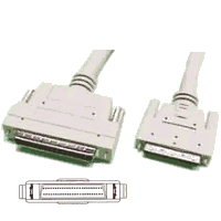 Cable MiniDb 68 macho a High MiniDb 68 macho(scsi5) 0,9 metros