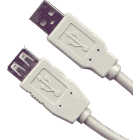 Cable Usb Tipo A macho a Tipo A hembra 5 metros