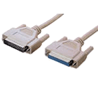 Cable Interlink/Laplink Paralelo Db25 m - Db25 h 10 mts.