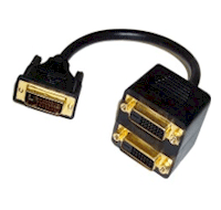 Cable DVI X2 DVI Hembra