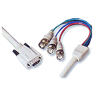 Cable Vga Hd 15 macho - 3 Bnc 10 metros