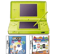 Consola NDS Lite verde + Reto Mental + Maths play