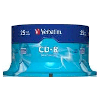 CD Grabable Verbatim Spindle 25uds.